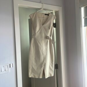 White belted Karen Millen dress